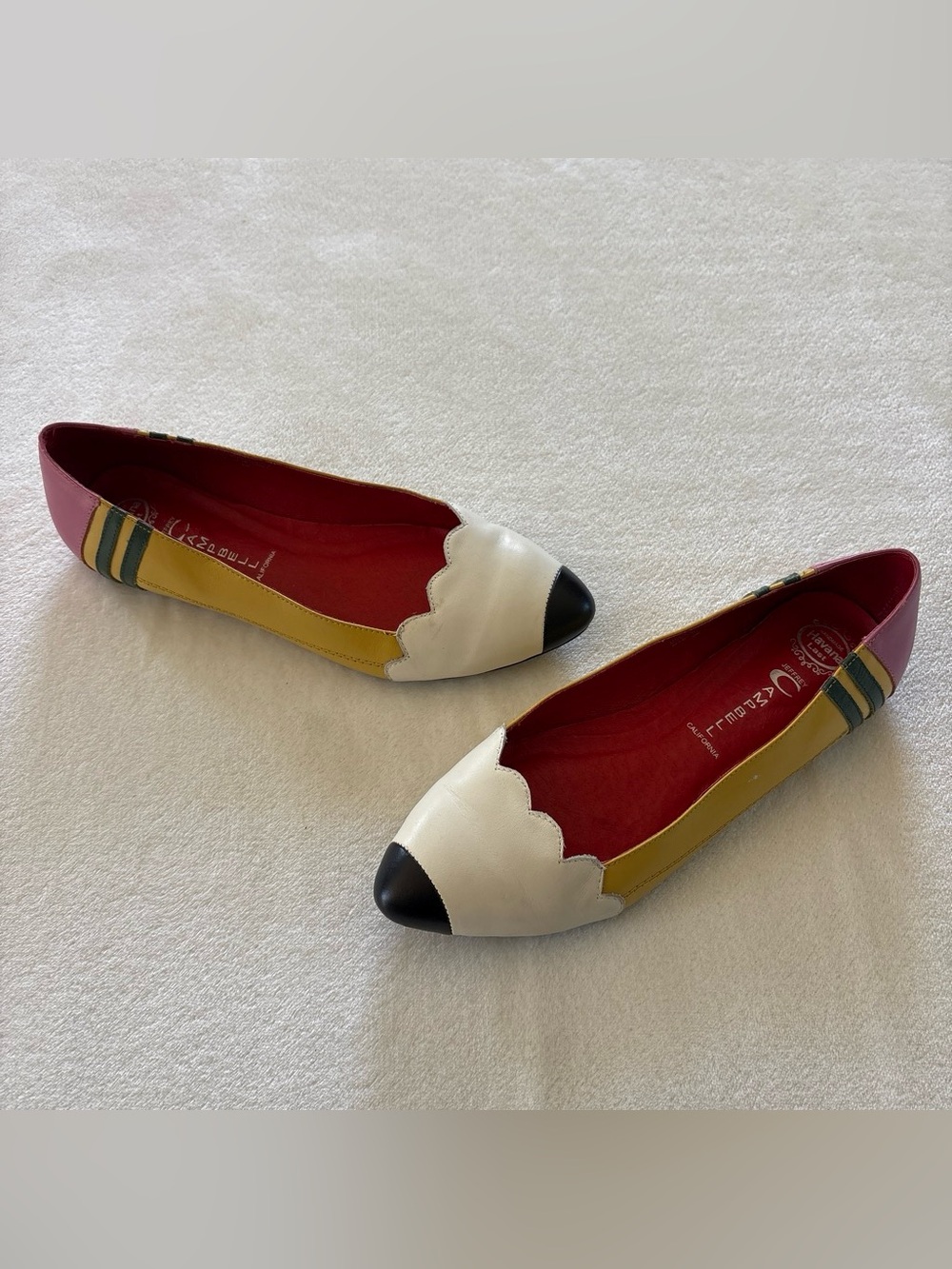 Jeffrey Campbell PENCIL ME IN Scalloped Flats Teachers Size 9